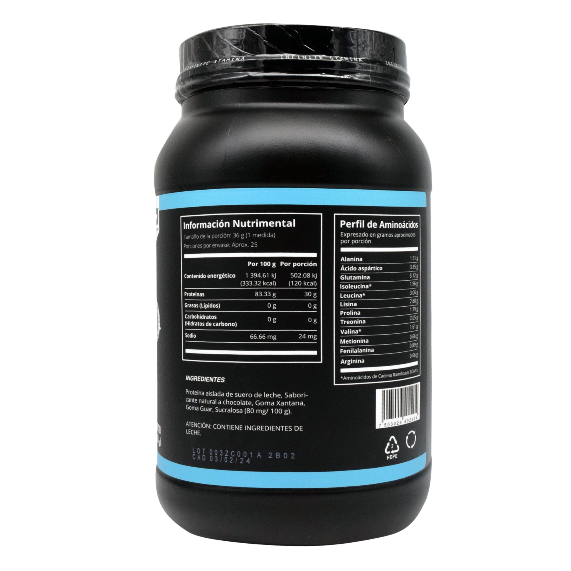 Proteina Zero Carbs Sabor Chocolate 2Lb