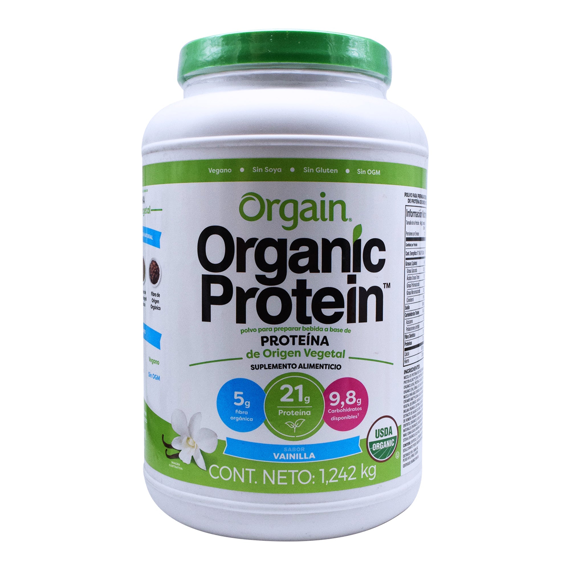 Proteina Vegetal  Vainilla Organica 1.2 Kg